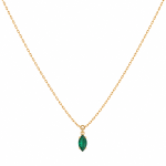 Emerald Solitaire Necklace