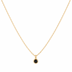 Black dainty necklace