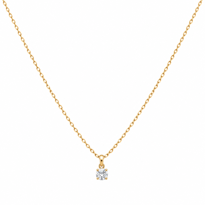 White dainty necklace
