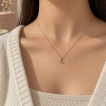 Moon stone necklace