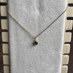 Black dainty necklace